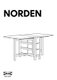 Ikea 102.902.21 NORDEN Klaptafel