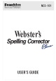 Webster's Spelling Corrector